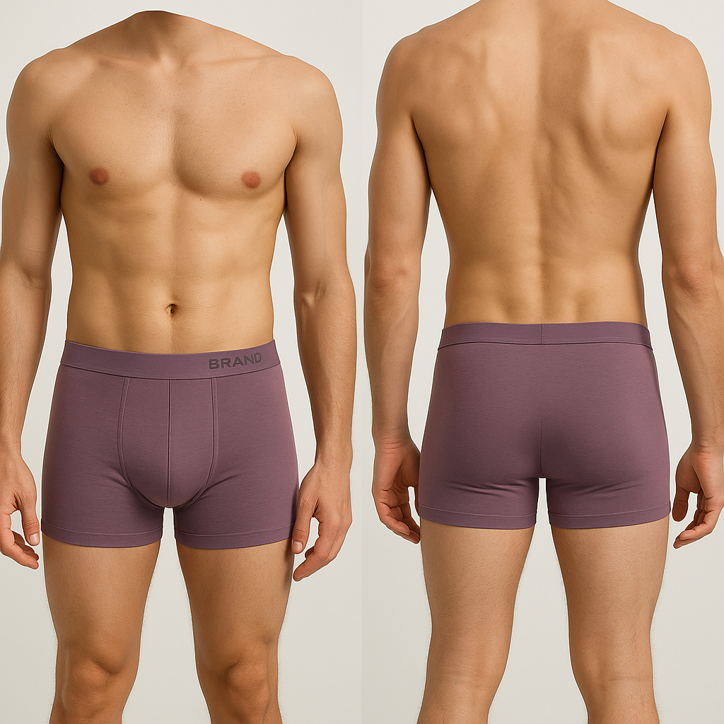 Pack of 2 | Men’s Cotton Trunks | Soft & Breathable Innerwear | Stretchable Waistband | Solid Color Daily Wear Underwear